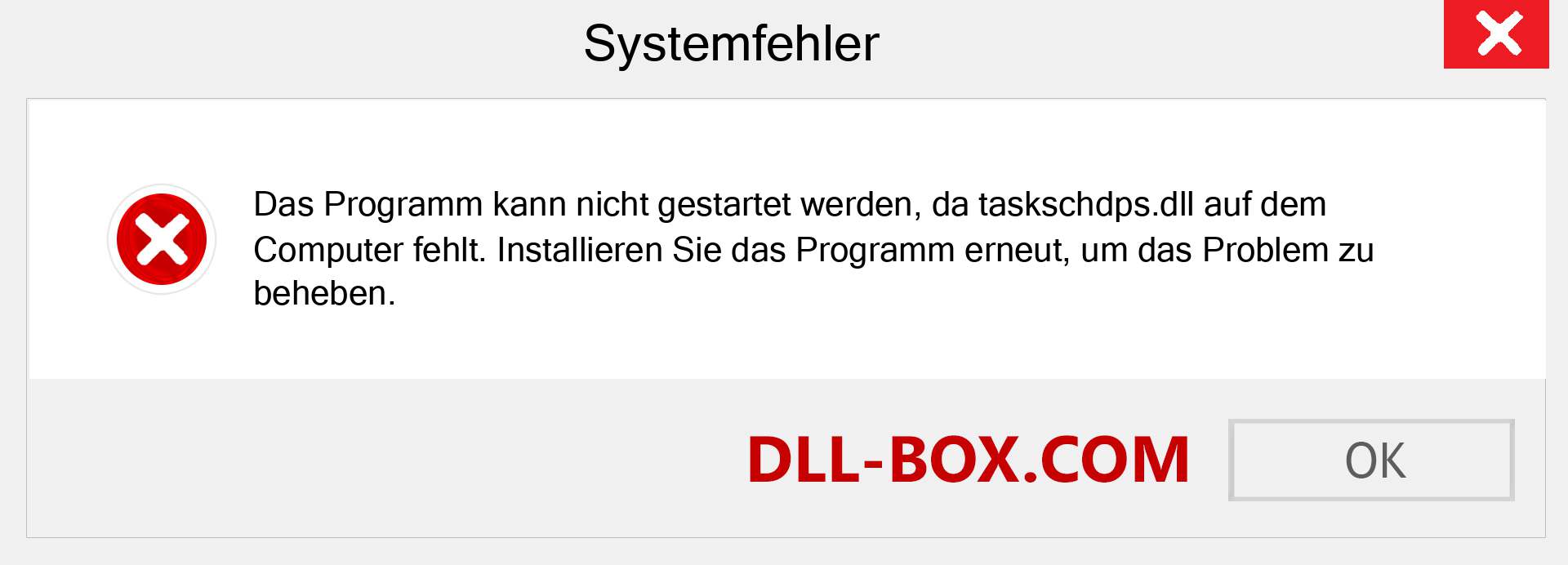 taskschdps.dll-Datei fehlt?. Download für Windows 7, 8, 10 - Fix taskschdps dll Missing Error unter Windows, Fotos, Bildern